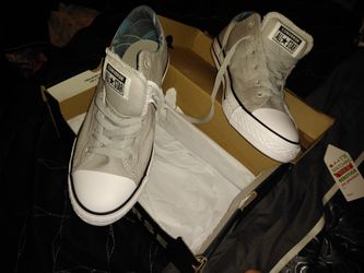 Gray Converse Shoes size 6