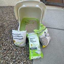 Cat Litter Box And Accessories 