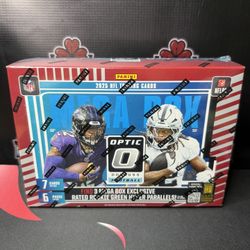 Brand New in Box 2025 Panini NFL Optic Donruss Football Trading Card Mega Box