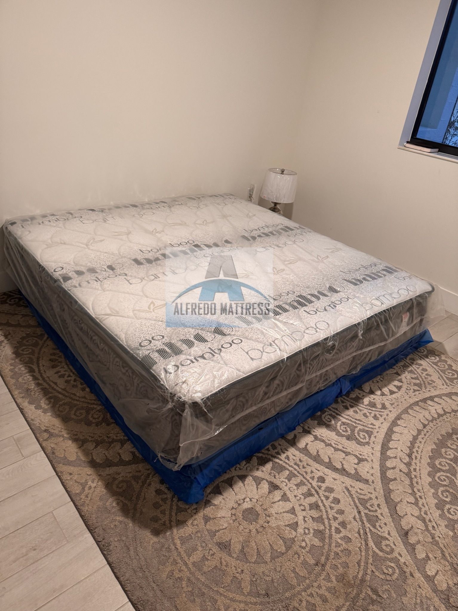 NEW KING SIZE 76x80” MATTRESS AND BOX SPRING-2pcs 