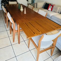 Extendable Teak Dining Table by Henning Kjærnulf for Vejle Mobelfabrik, 1960s