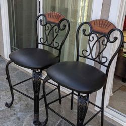 Bar Stools...24 inch black on black bar stools