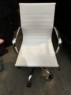 White adjustable computer chair - $35