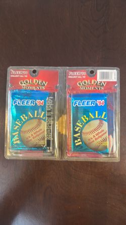 Fleer '94 Baseball Golden Moments Card Packs (2)