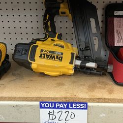 Dewalt nailer. No battery no charger