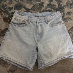 American Eagle Light Wash Denim Shorts