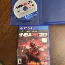 2 Ps4 NBA 2K21 And NBA 2K20 Games