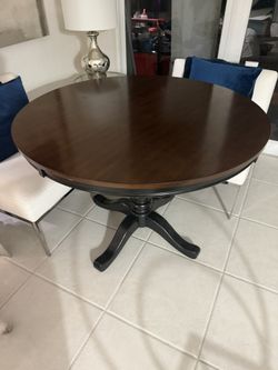Aisja Wood Two Tone Breakfast Table 48”