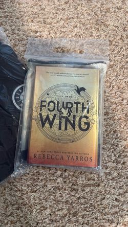 Seattle Mariners Fourth Wing Jacket size L and Rebecca Yarros autographed hard cover copy of Fourth Wing