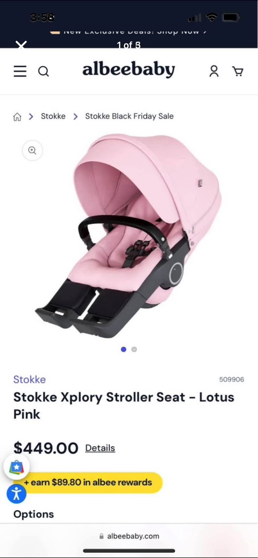 Stokke Baby Stroller Seat