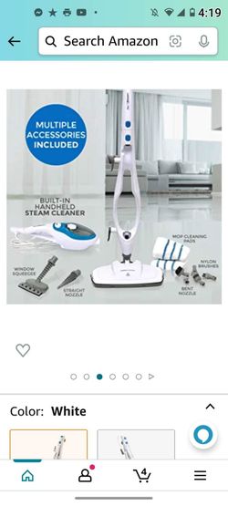 PurSteam Steam Mop Cleaner 10-in-1 with Convenient Detachable Handheld Unit  Use on Laminate, Carpet