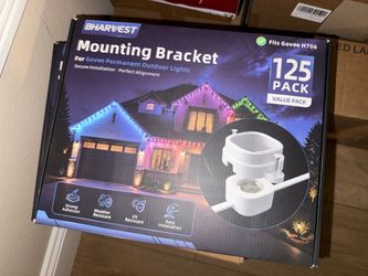 125 Pack Light Clips for Govee H706 Outdoor Lights Mounting Brackets, White