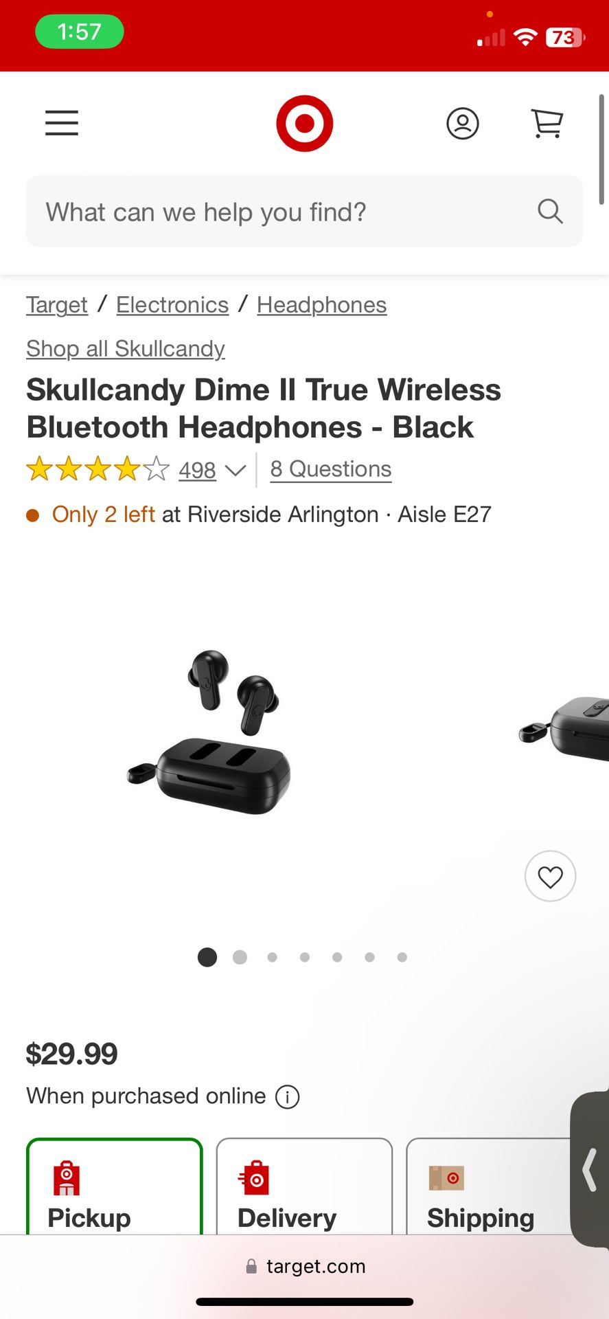 New Skullcandy Dime II True Wireless Bluetooth Headphones 