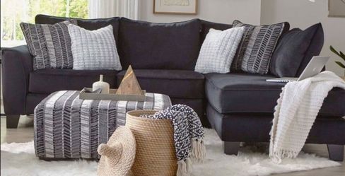 American Sectional Sofa in Black