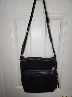 Black SAK crochet purse