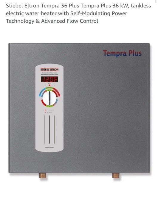 Stiebel Eltron Tempra Plus 36 tankless electric water heater