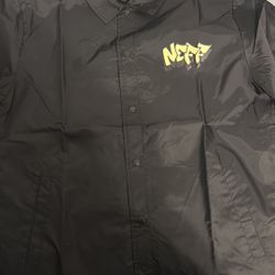 Neff Fresh Ducky Coaches Windbreaker Men's Size Medium Black New In Bag