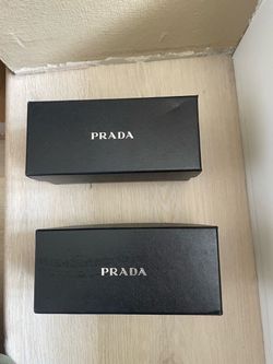 Lot of 2 Prada Sunglasses Replacement Cases - Boxes, Clamshells, Cloths & Cards read the description