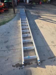 40 ft. Aluminum Extension Ladder (37 ft. Reach Height) with 250 lb. Load Capacity Type I Duty Rating