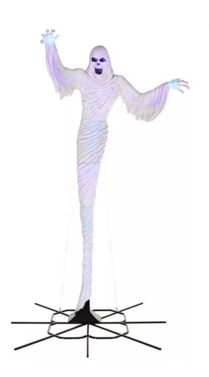 Holloween Decor 12 ft. Giant-Sized Towering Ghost Home Depot Home Accents