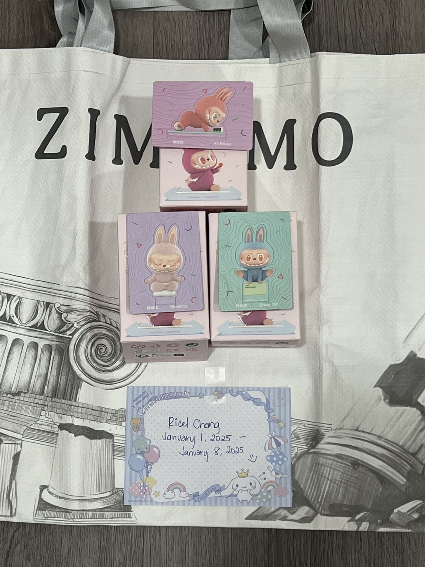 Lazy Yoga Checked Card