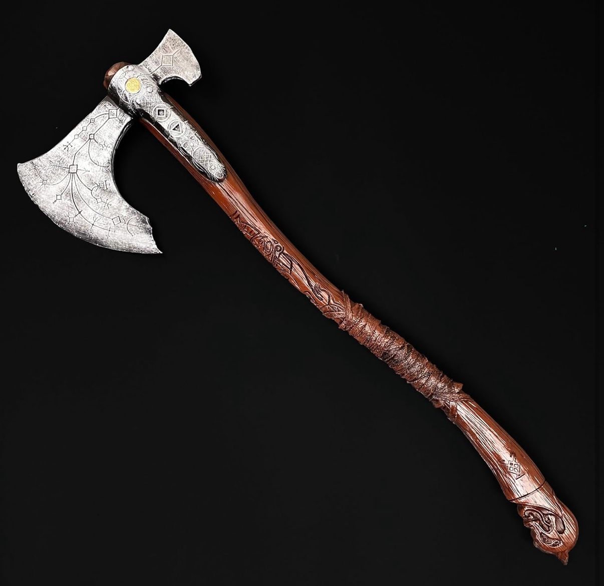 Otakumod Fantasy Axe Props Replica for Cosplay Brown