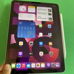 Apple IPad Air 5th Generation (10.9” Liquid Retina/ M1 chip / Latest Model / pink) 64GB with pen, keyboard & Accessories (warranty -08 / 2023)