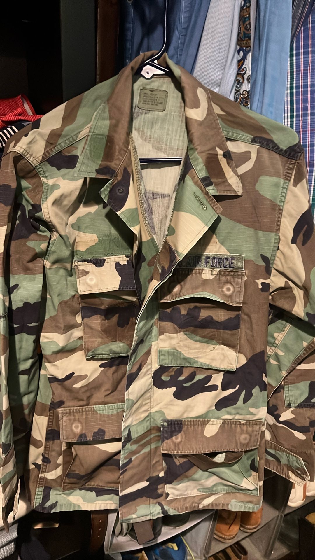 Vintage Air Force Size Small Camo Shirt