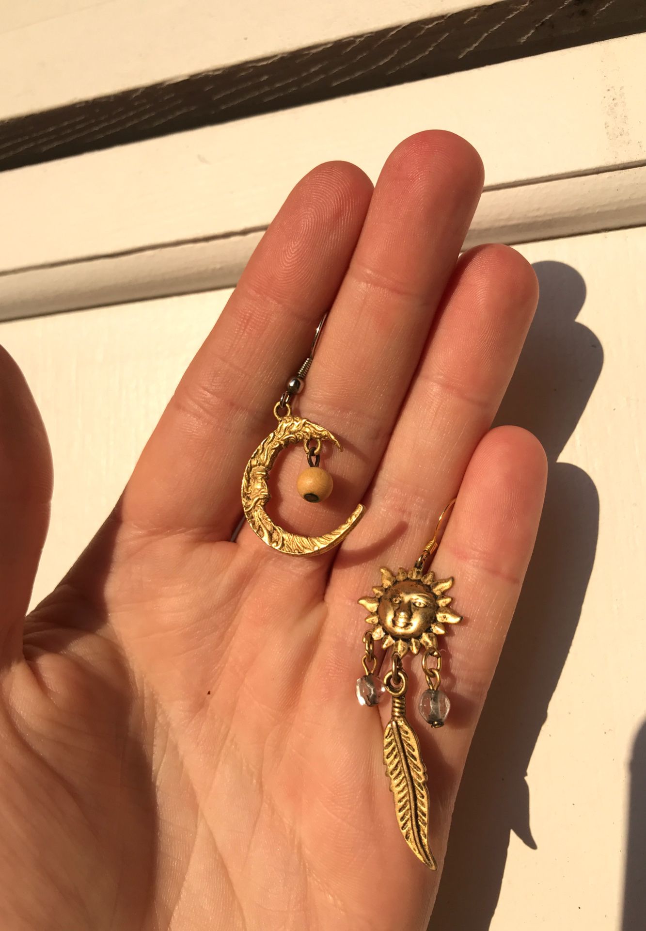 Sun and Moon earring