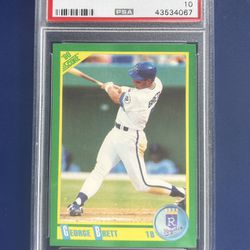 1990 Score George Brett Baseball Card Graded PSA 10