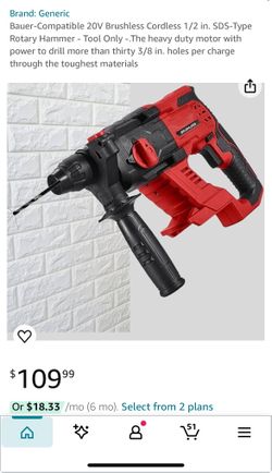 Bauer Brushless Rotary Hammer Drill