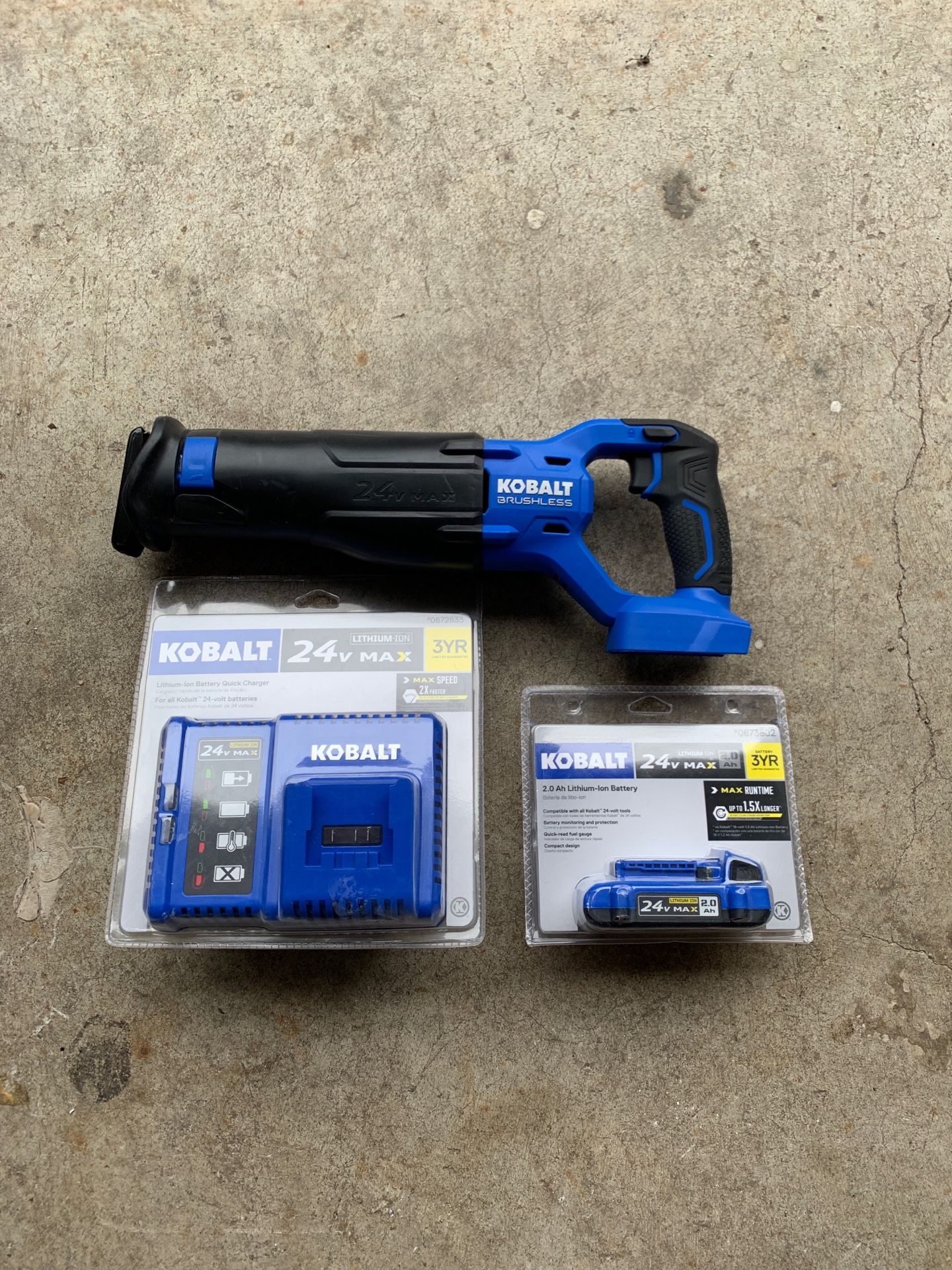 Kobalt Brushless sawzall or reciprocating saw with charger and battery NEW! Trades?