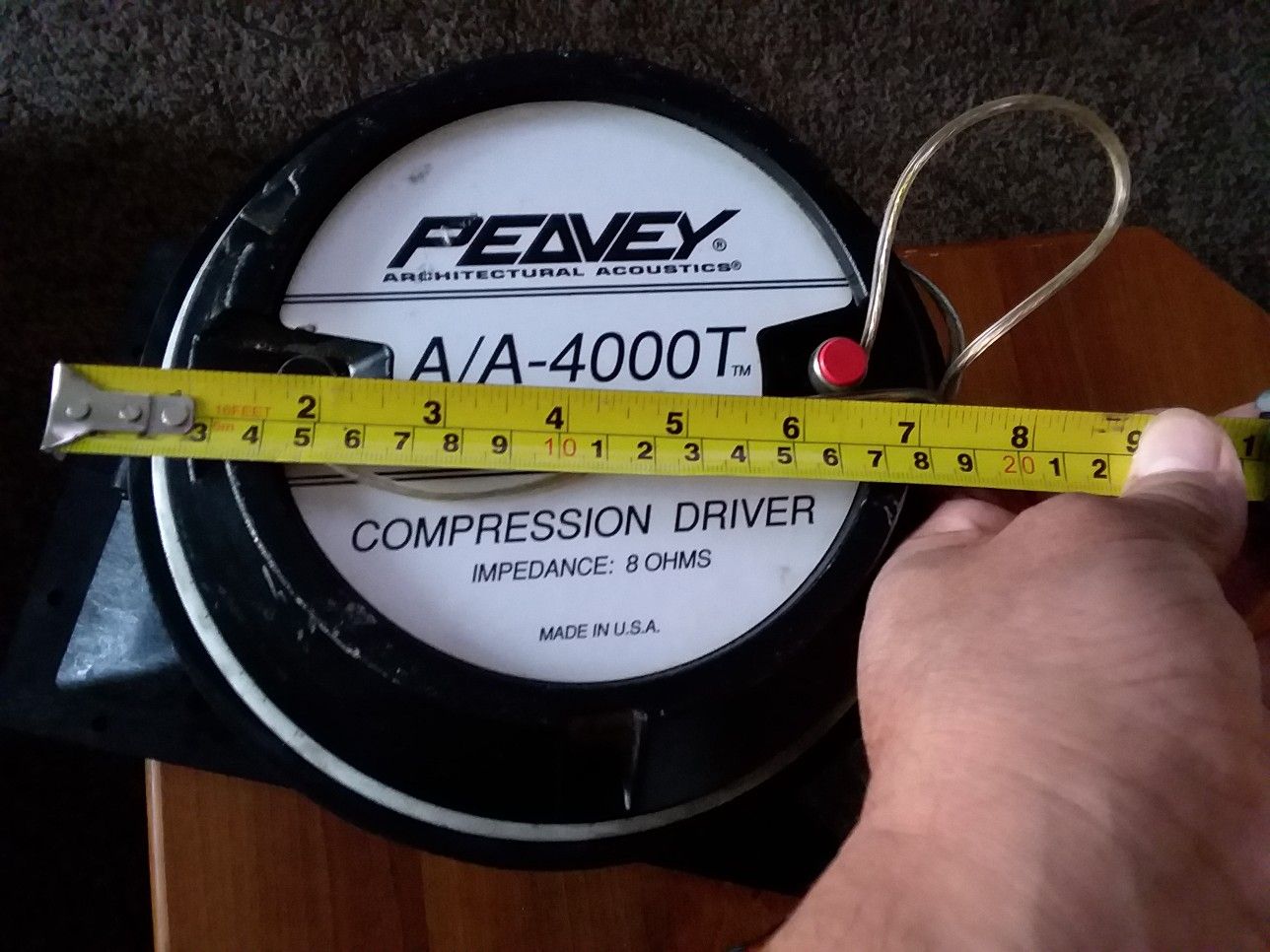 Peavey compression driver with horn