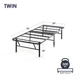 14" Foldable Steel SmartBase Bed Frame Twin Size By Sleep by Wayfair™