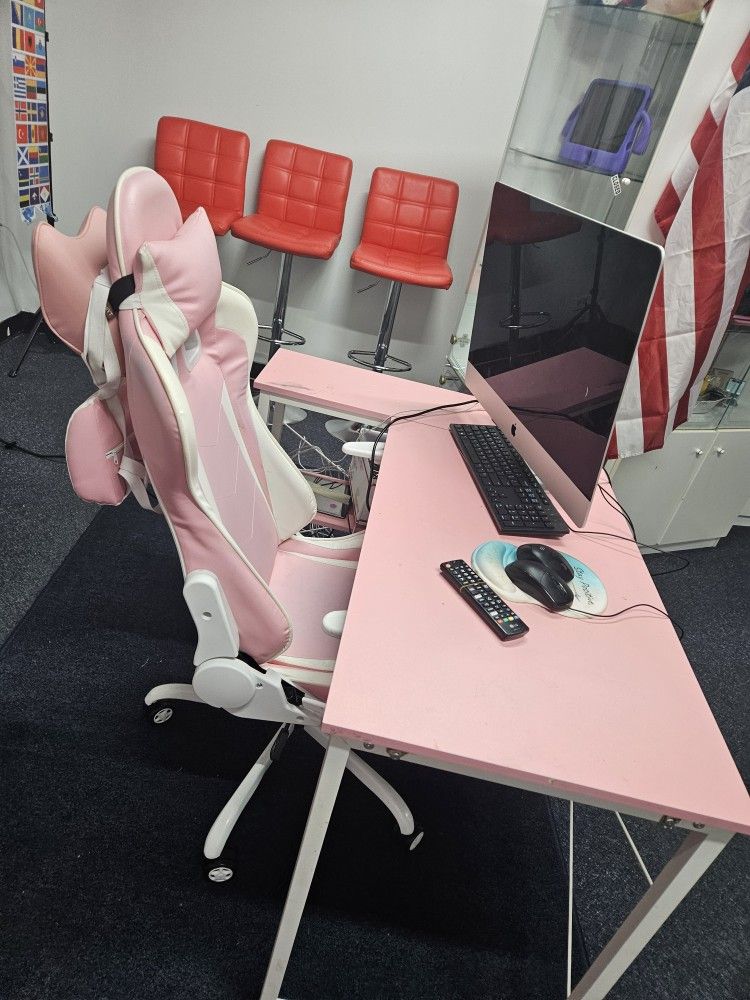 Mesa Silla Set Color Pink.