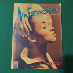 Interview Magazine November 1988 Sade cover Joan Cusack David Mamet INXS art 80s