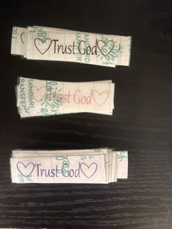 Trust God Car Mirror Decals