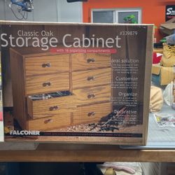 Falconer Classic Oak Storage Cabinet