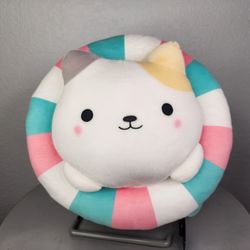 12" Takashoji Calico Cat In Floatie Plush