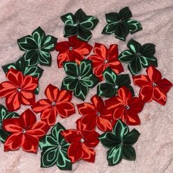 Christmas Ribbon Plumerias