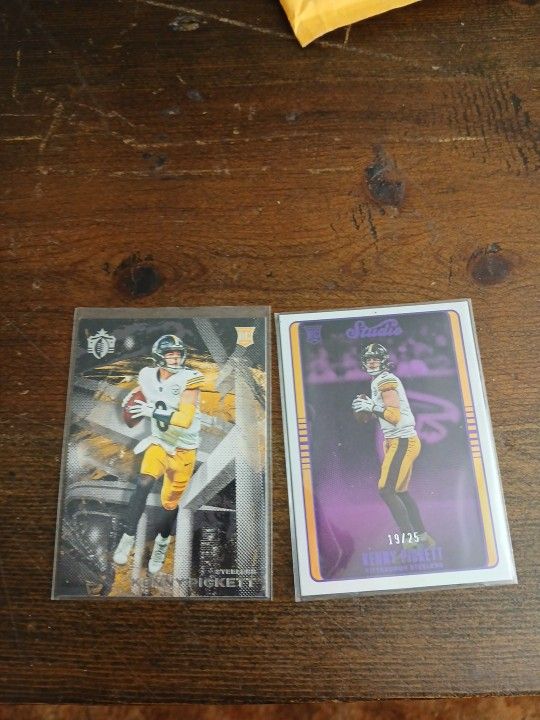 2 Lot Kenny Pickett One Rookie Card One /25 Both Mint