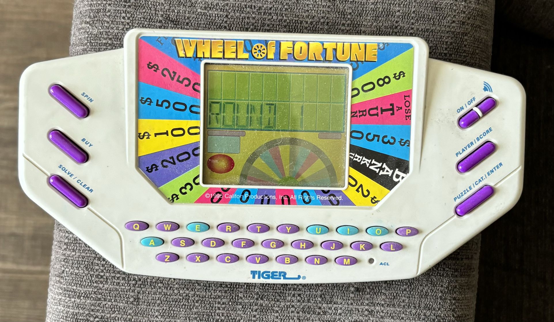 Wheel Of Fortune Hand Held Vintage Game 