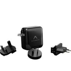 Futurizta Tech® Pixy GaN 140W Universal Travel Triple Type-C Foldable Charger PD3.1 QC4.0 PPS 27W Apple Fast Charge MacBook Pro Compatible - US, UK, E