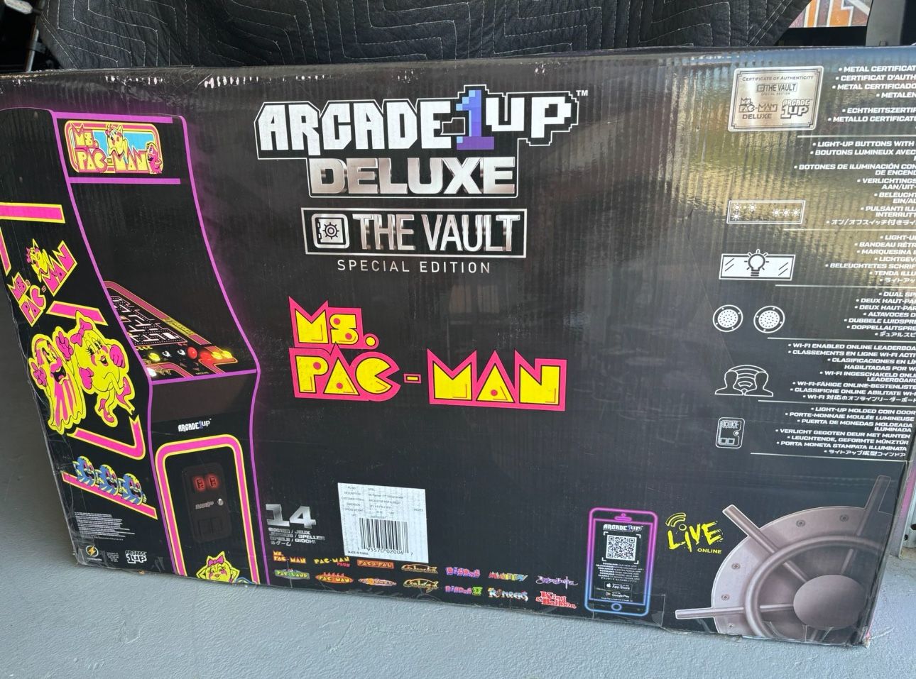 Arcade1up Ms. Pac-Man Deluxe
