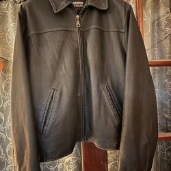 Men’s Black Leather Motorcycle Jacket