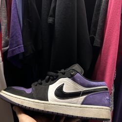jordan 1 low court purple 
