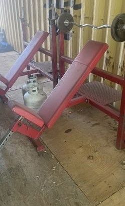 Commercial Incline Barbell Bench  HUGE DROP!