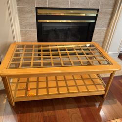 Glass Top Coffee Table 
