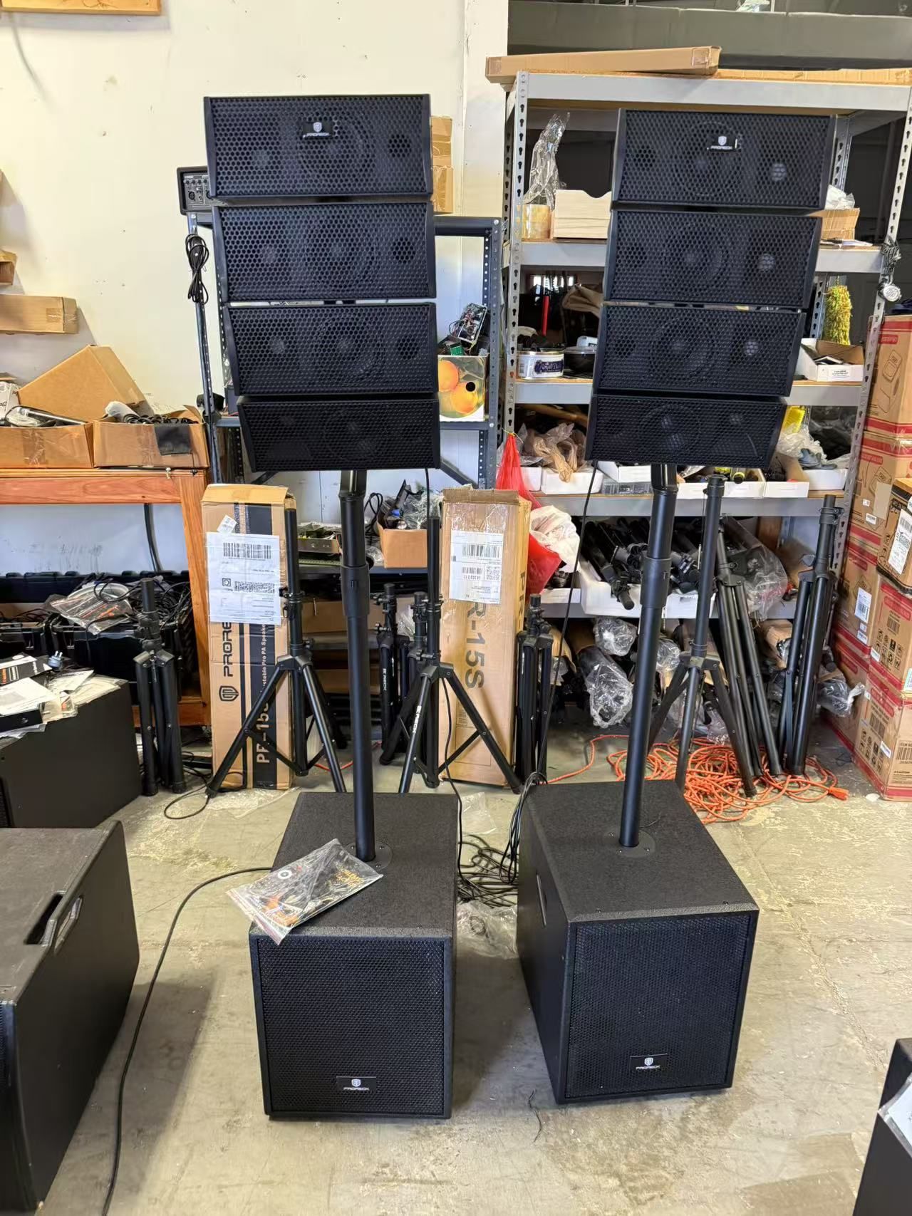 Bluetooth PRORECK Club 3000 | 12Inch 1800W PA System Subwoofer PA Speaker