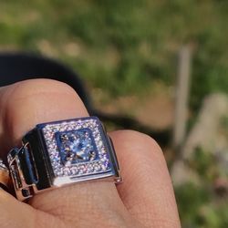 18 carat plated 1 carat poisonite stone